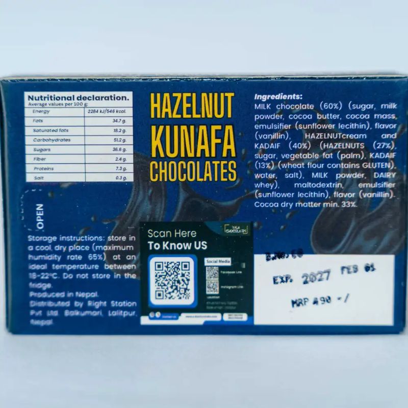 Kunafa Hazelnut (70gm)