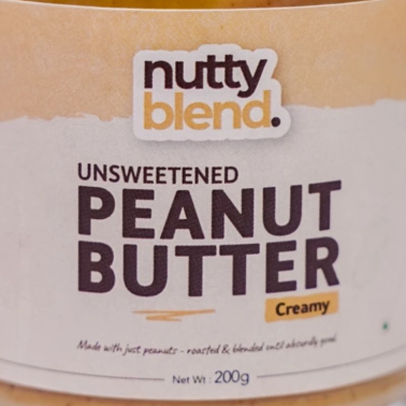 Nutty Peanut Butter  Unsweetened (200gm)