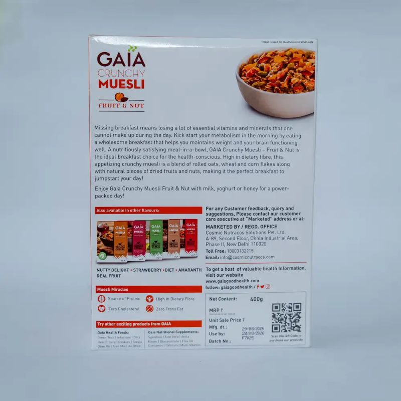 Gaia muesli Fruit and nut(400gm)