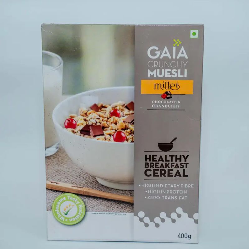 Gaia Crunchy Muesli Chocolate and canberry(400gm)