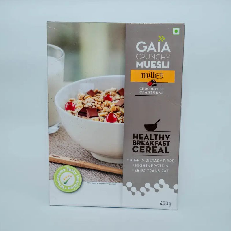 Gaia Crunchy Muesli Chocolate and canberry(400gm)