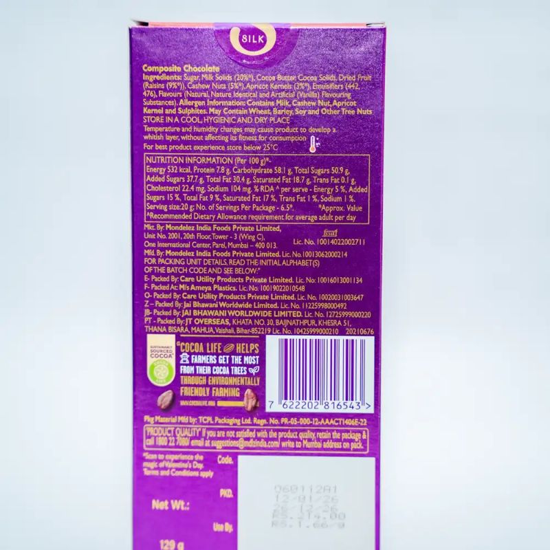 Dairy Milk Silk Fruit & Nuts(129gm)