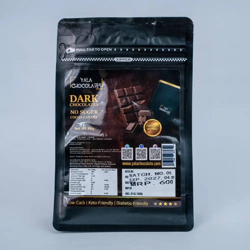 Yala Dark chocolate no sugar