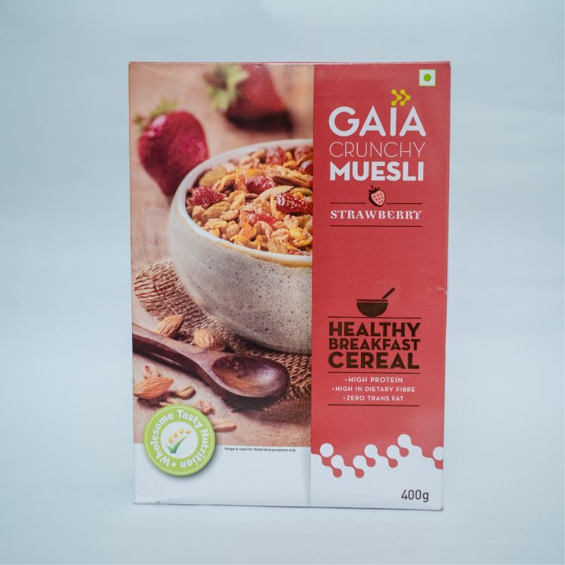 Gaia Crunchy muesli strawberry(400gm)